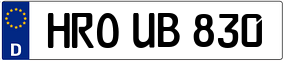 Trailer License Plate